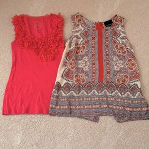 Closet Clean Out! Two Tank Tops! Size Small.